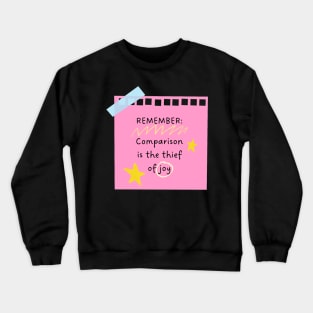 Friendly reminder - Pink Crewneck Sweatshirt